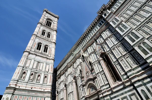 Campanile, bell tower i Florens katedralen (duomo), Toscana — Stockfoto