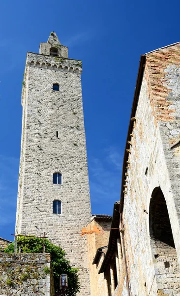 San Gimignano tower, Toscana, Itália — Fotografia de Stock