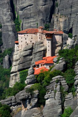 Rousannou Monastery at Meteora, Greece clipart