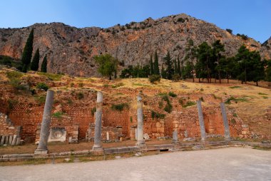 Delphi ancient site, Greece clipart