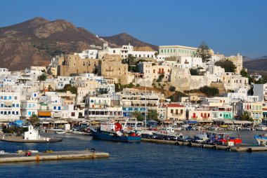 Naxos harbor, Yunanistan