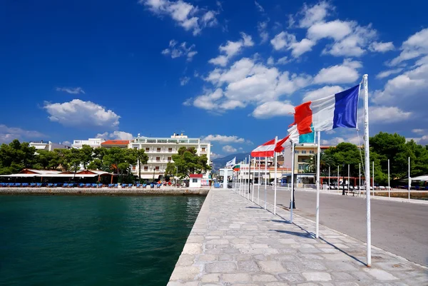 Itea harbour, stadt in grecee — Stockfoto