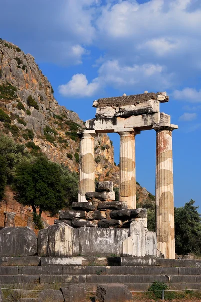 Santuário Athena Pronaia em Delphi, Grécia — Fotografia de Stock