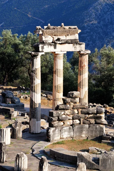 Santuário Athena Pronaia em Delphi, Grécia — Fotografia de Stock
