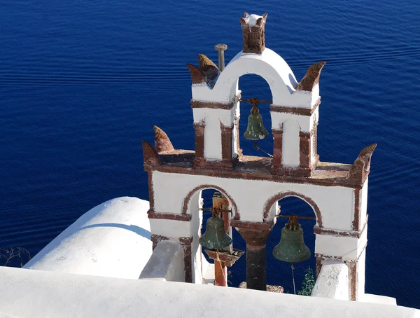 Traditional church in Santorini island, Greece — Stock Photo, Image