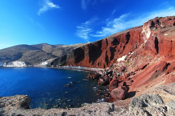 Красный пляж, Санторини, Греция — стоковое фото
