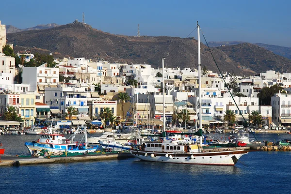 Naxos harbor, Greece — Stock Photo, Image