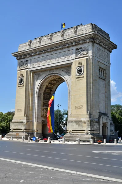 Oblouk triumf, Bukurešť, Rumunsko — Stock fotografie