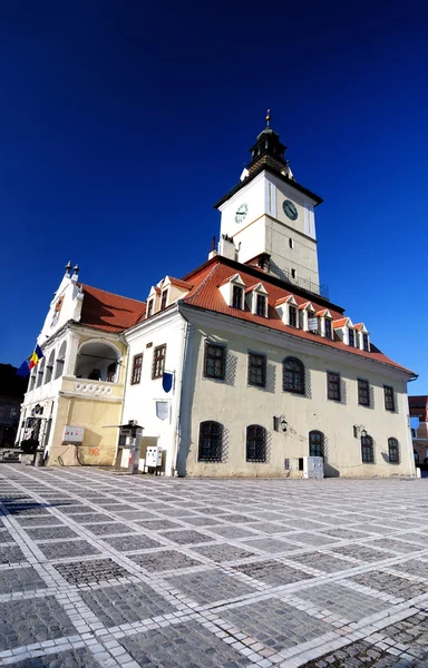 Council Square of Brasov, in Transylvania, Romania — Stock Photo, Image