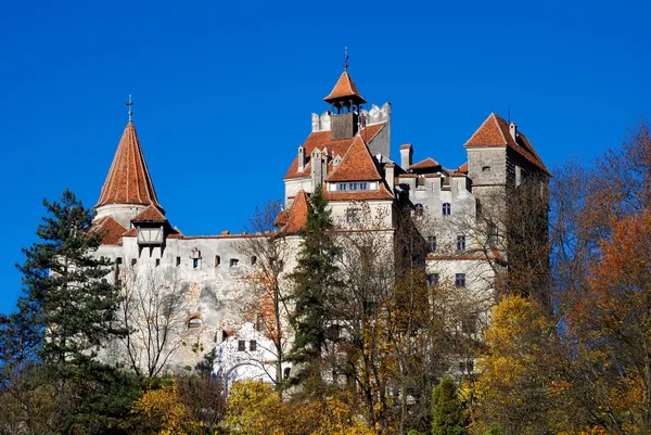 Zamek Bran, punkt orientacyjny w Rumunii — Zdjęcie stockowe