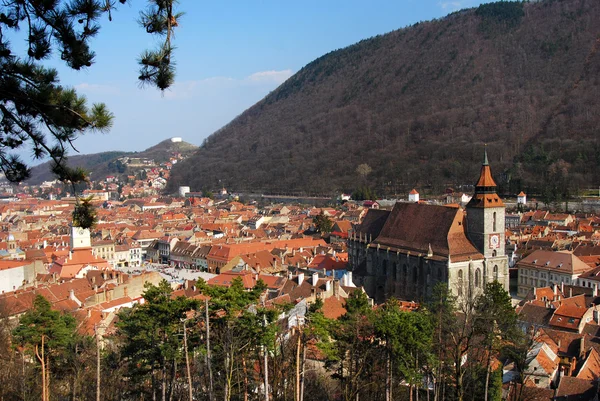 Середньовічні міста Брашов, Трансільванія, Румунія — стокове фото