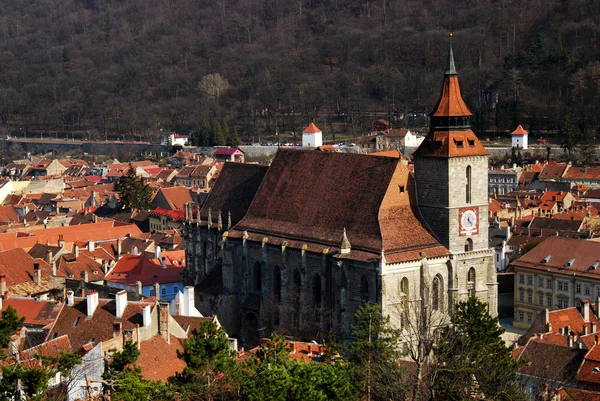 黑教堂、 布拉索夫地标在罗马尼亚 — 图库照片