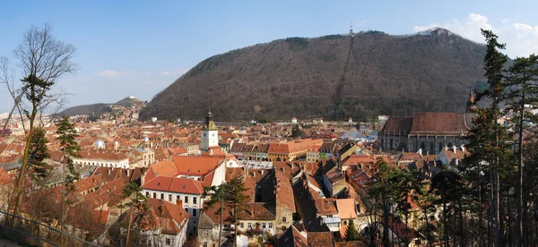Città medievale Brasov, Transilvania, Romania — Foto Stock