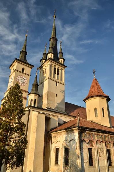 Iglesia de San Nicolás en Brasov, Rumania — Foto de Stock