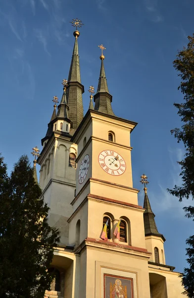 Iglesia de San Nicolás en Brasov, Rumania — Foto de Stock