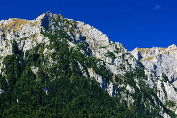 Panorama pohoří Bucegi, karpatský hřeben — Stock fotografie