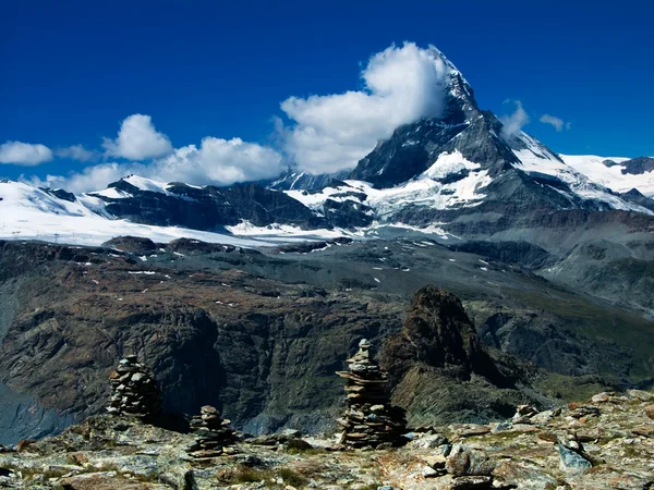 Góra Matterhorn (Monte Cervino) w Alpy Szwajcaria — Zdjęcie stockowe