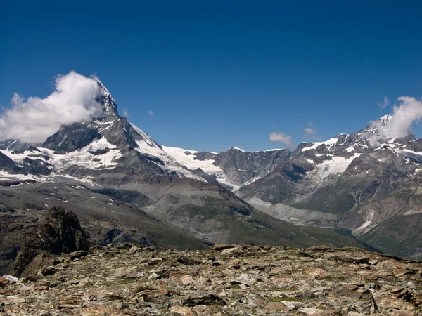 Matterhorn (Monte Cervino) dağ İsviçre Alpleri'nde — Stok fotoğraf