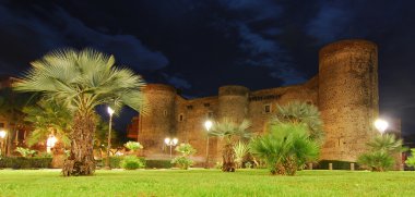 Ursino Castle in Catania, Sicily clipart