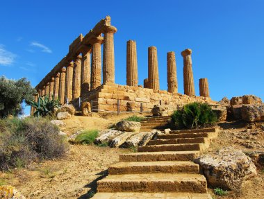 Ruins in agrigento, Sicily clipart