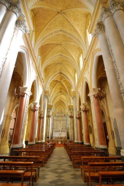 Erice cathedral interior detail, Sicily clipart