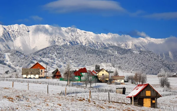 Zimní orientační bod v Rumunsku — Stock fotografie