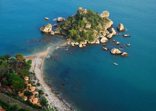 Isola bella, taormina, Szicília — Stock Fotó