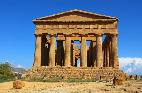 Templo griego de Concordia en Agrigento, Sicilia — Foto de Stock