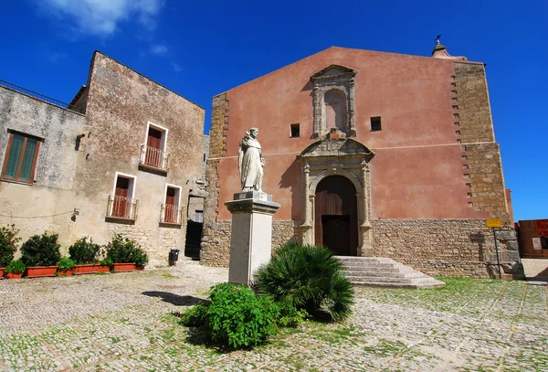 Církev Svatý giuliano v erice, Sicílie — Stock fotografie