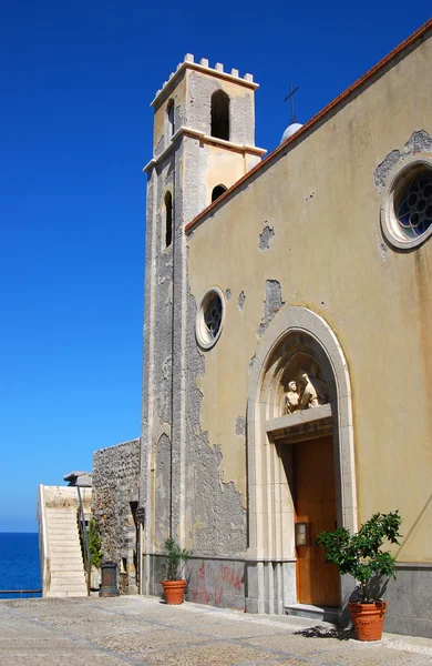 Średniowieczny kościół w cefalu, Sycylia — Zdjęcie stockowe