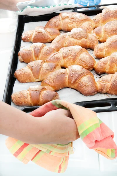 Baked pies,croissants, — Stock Photo, Image
