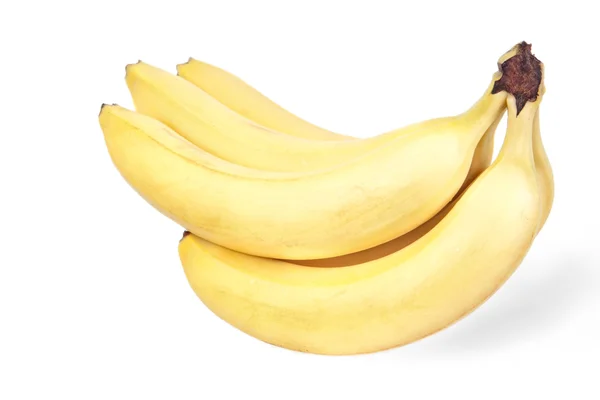 Bananen geïsoleerd op wit — Stockfoto