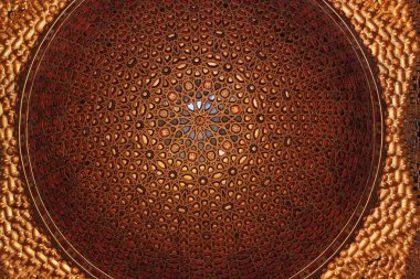 Shaped ceiling of the church