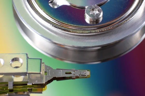 Close up detail hard disk — Stock Photo, Image
