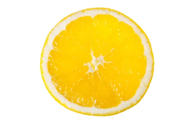 Couper une tranche d'orange — Photo