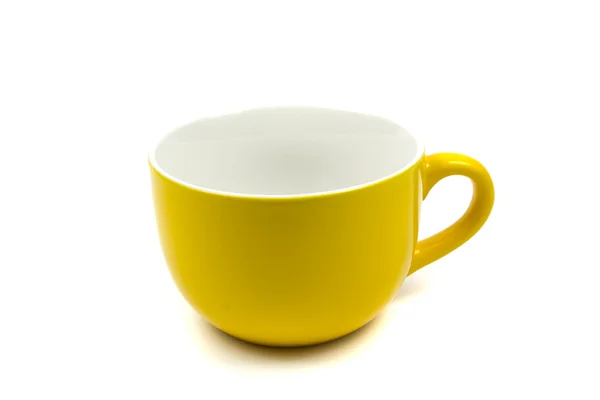 Желтая чашка — стоковое фото
