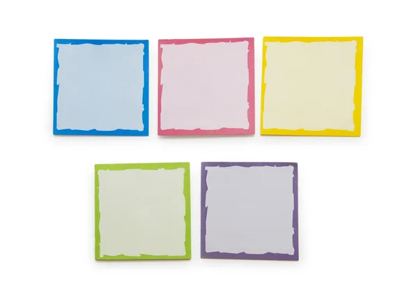 stock image Reminder notes isolated on the white background