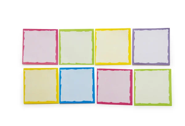 stock image Reminder notes isolated on the white background