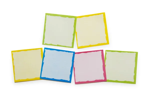 stock image Reminder notes isolated on the white background