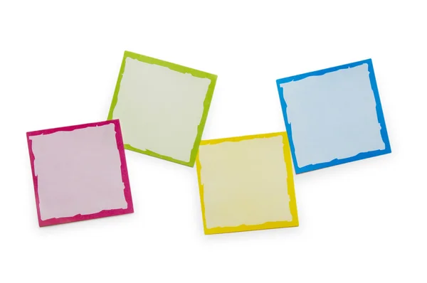 stock image Reminder notes isolated on the white background