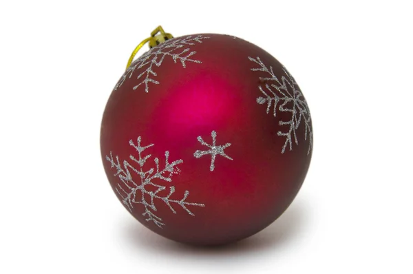 白い背景上に分離されて伝統的なクリスマス ボール — ストック写真