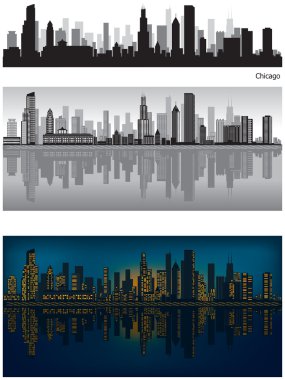 Chicago skyline clipart