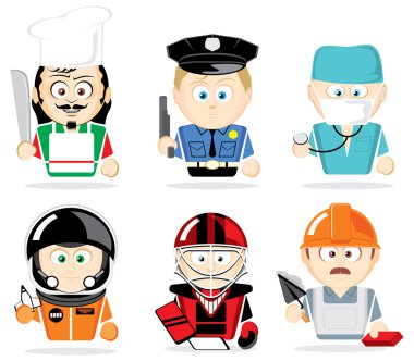 Famous professions clipart