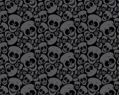 Wallpaper pattern skulls clipart