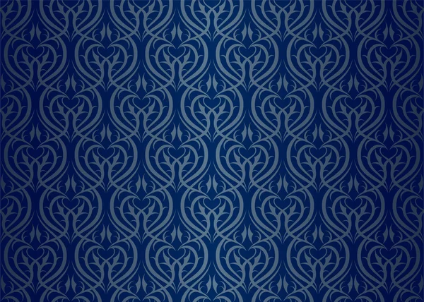 stock vector Seamless wallpaper pattern silver blue