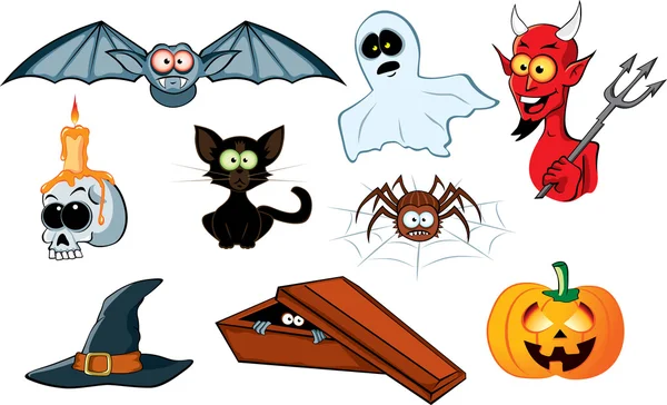 Conjunto de iconos Halloween —  Fotos de Stock