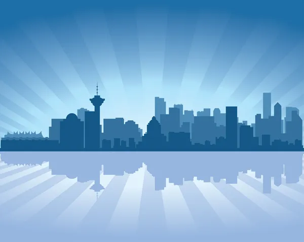 Linia Skyline Vancouver — Wektor stockowy