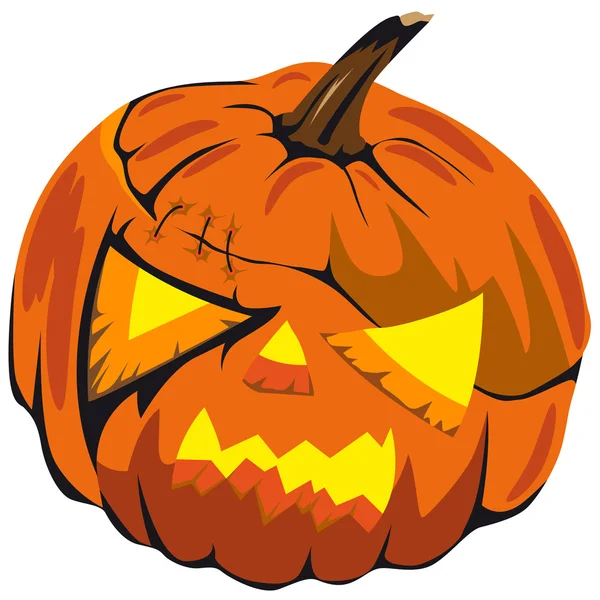 Tökfej Halloween — Stock Vector