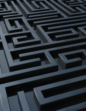 Dark maze clipart