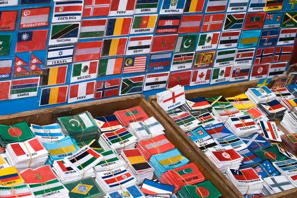 Zestaw międzynarodowych flagi — Zdjęcie stockowe